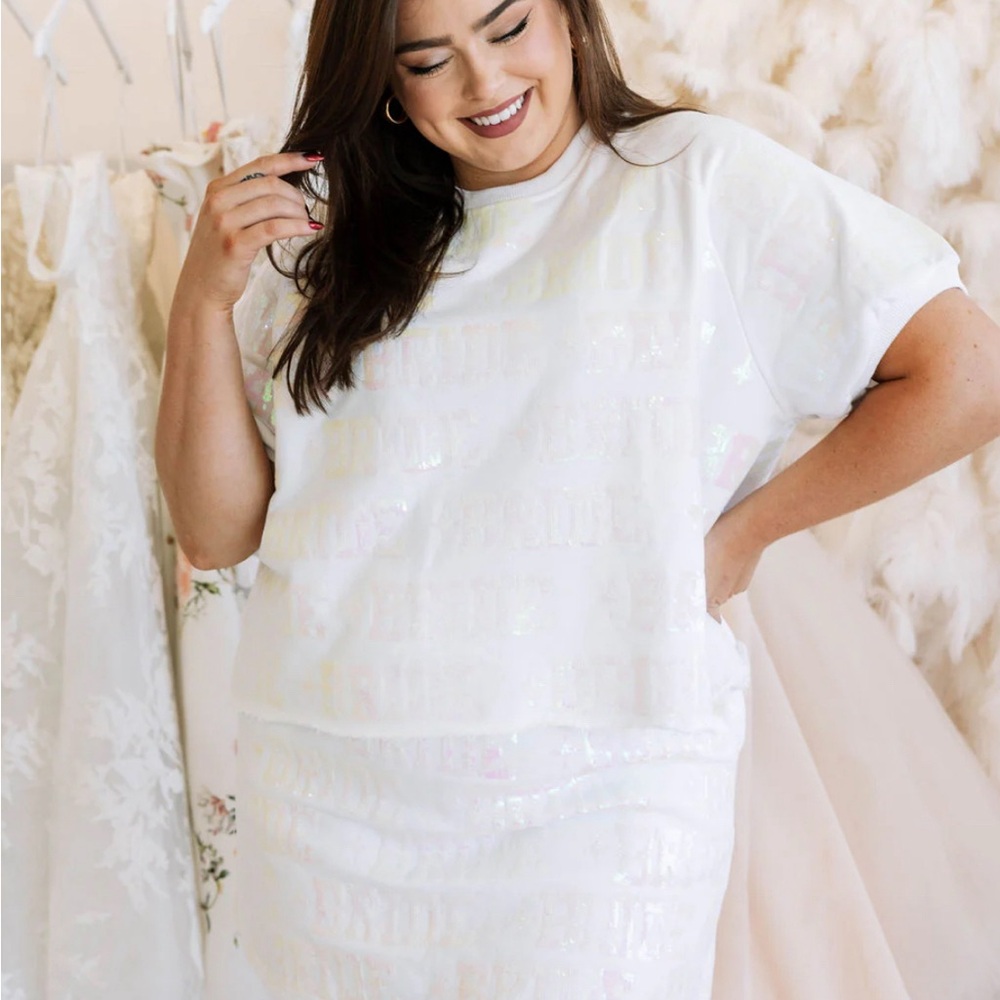 Queen of Sparkles Bride All Over top